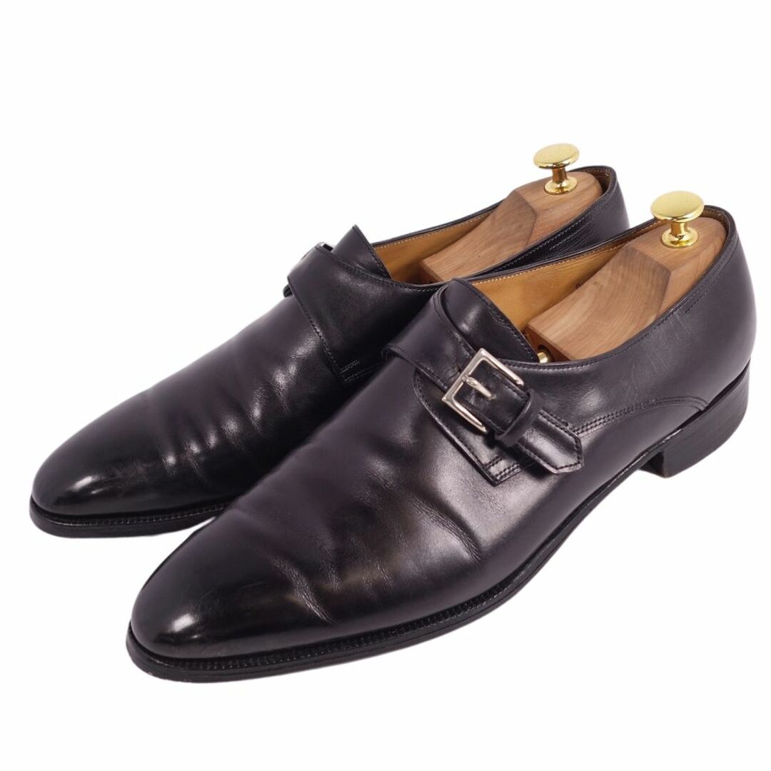 JOHN LOBB(ジョンロブ)のジョンロブ JOHN LOBB レザーシューズ REDMIRE レドマイヤー モンクストラップ カーフレザー 革靴 シューズ メンズ 9(27.5cｍ相当) ブラック メンズの靴/シューズ(ドレス/ビジネス)の商品写真