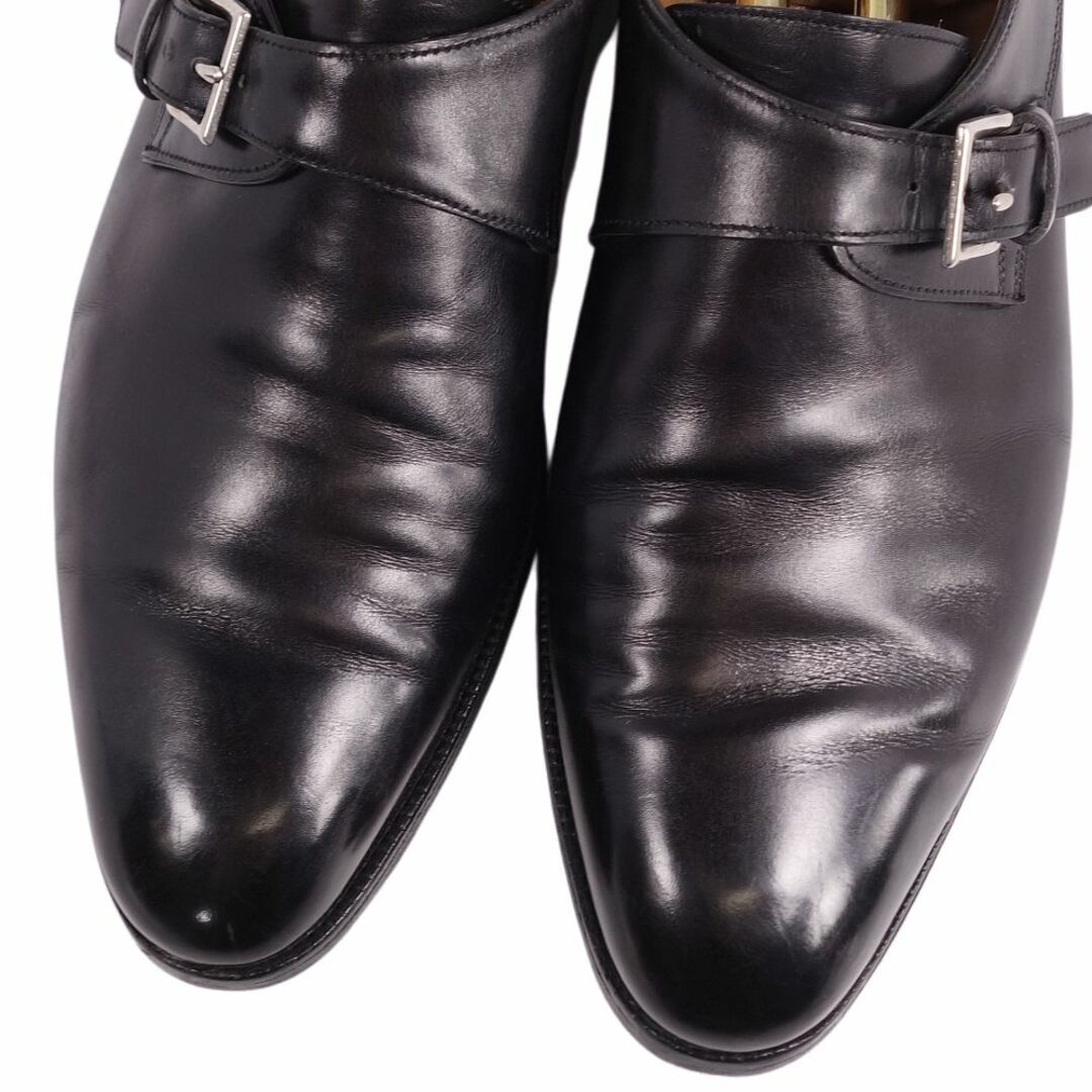 JOHN LOBB(ジョンロブ)のジョンロブ JOHN LOBB レザーシューズ REDMIRE レドマイヤー モンクストラップ カーフレザー 革靴 シューズ メンズ 9(27.5cｍ相当) ブラック メンズの靴/シューズ(ドレス/ビジネス)の商品写真