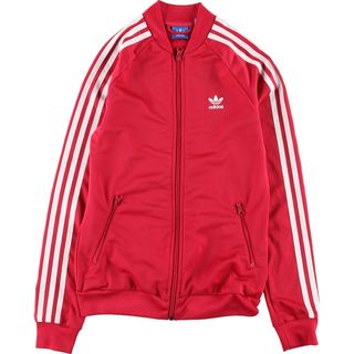 アディダス(adidas)の古着 アディダス adidas トレフォイルロゴ バックプリント ジャージ トラックジャケット レディースS /eaa370912(その他)