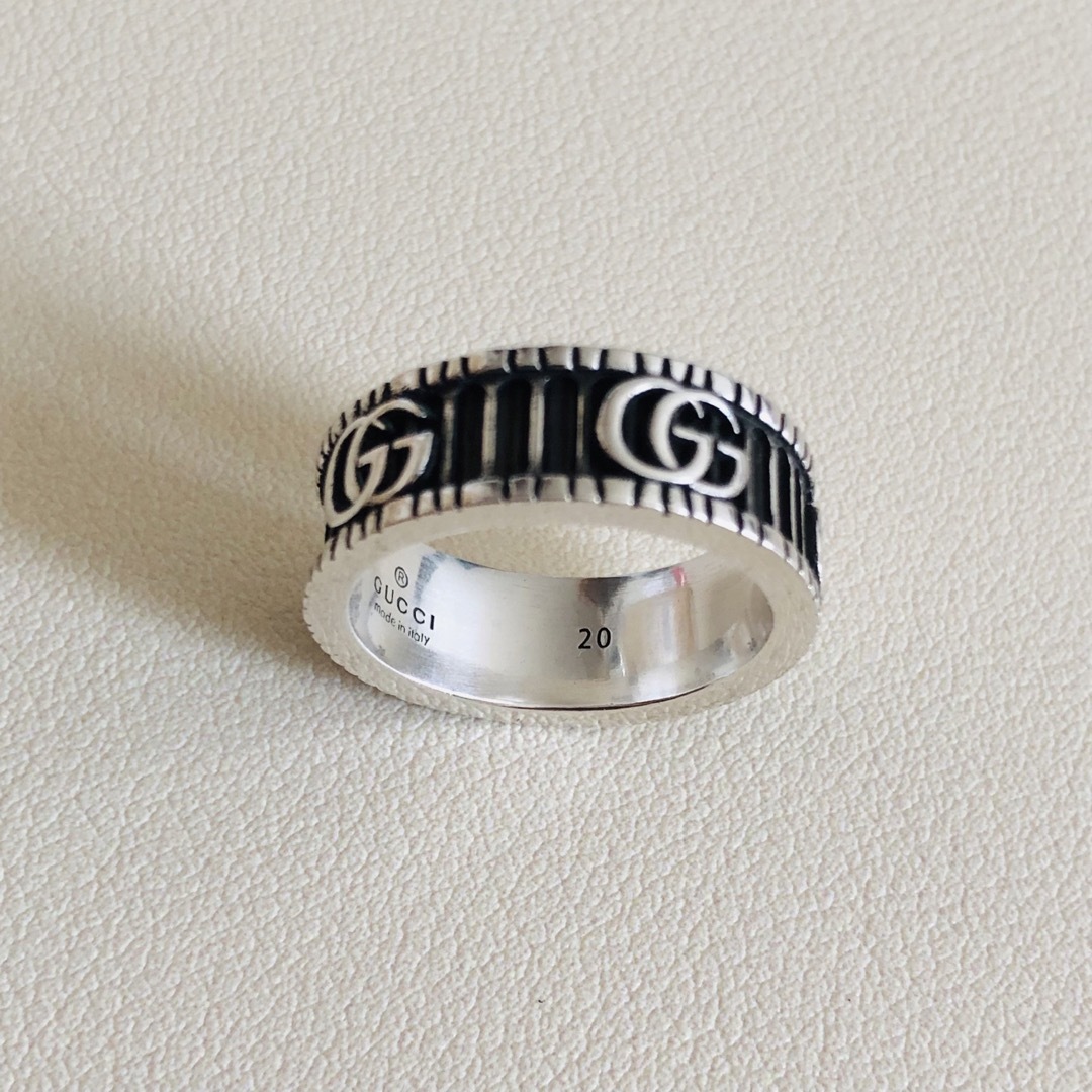Gucci(グッチ)のGUCCI ダブルG シルバー リング20号 メンズのアクセサリー(リング(指輪))の商品写真