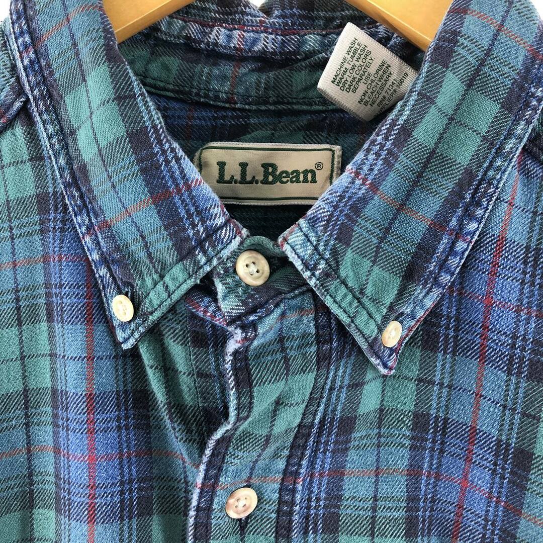 エルエルビーン L.L.Bean 長袖 ボタンダウンチェックシャツ メンズL /eaa352696