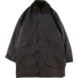 バーブァー(Barbour)の古着 80年代 バブアー Barbour BORDER ボーダー 旧3ワラント ワックスコットン オイルドジャケット 英国製 C38 メンズM ヴィンテージ /eaa343680(その他)