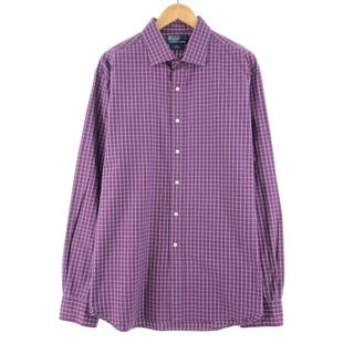 ラルフローレン(Ralph Lauren)の古着 ラルフローレン Ralph Lauren POLO by Ralph Lauren 長袖 コットンチェックシャツ メンズXXL ヴィンテージ /eaa374221(シャツ)