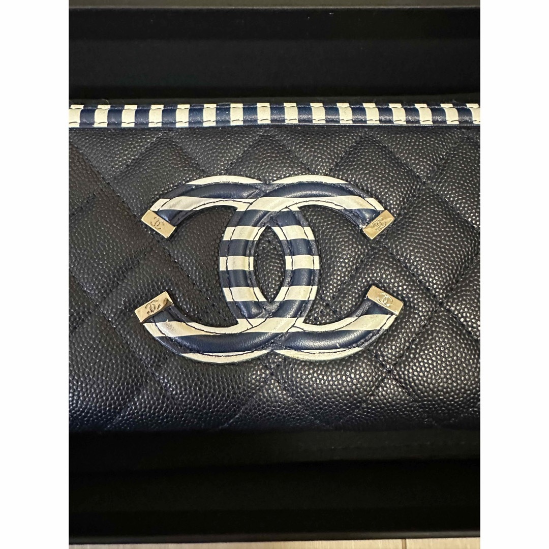 CHANEL - 正規品 美品 CHANEL ウォレット 本革 長財布 コインケース