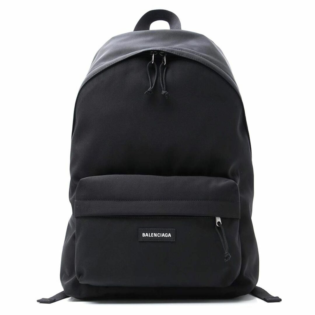 BALENCIAGA 17AW NAVY ロゴプリント バックパック　BLACK