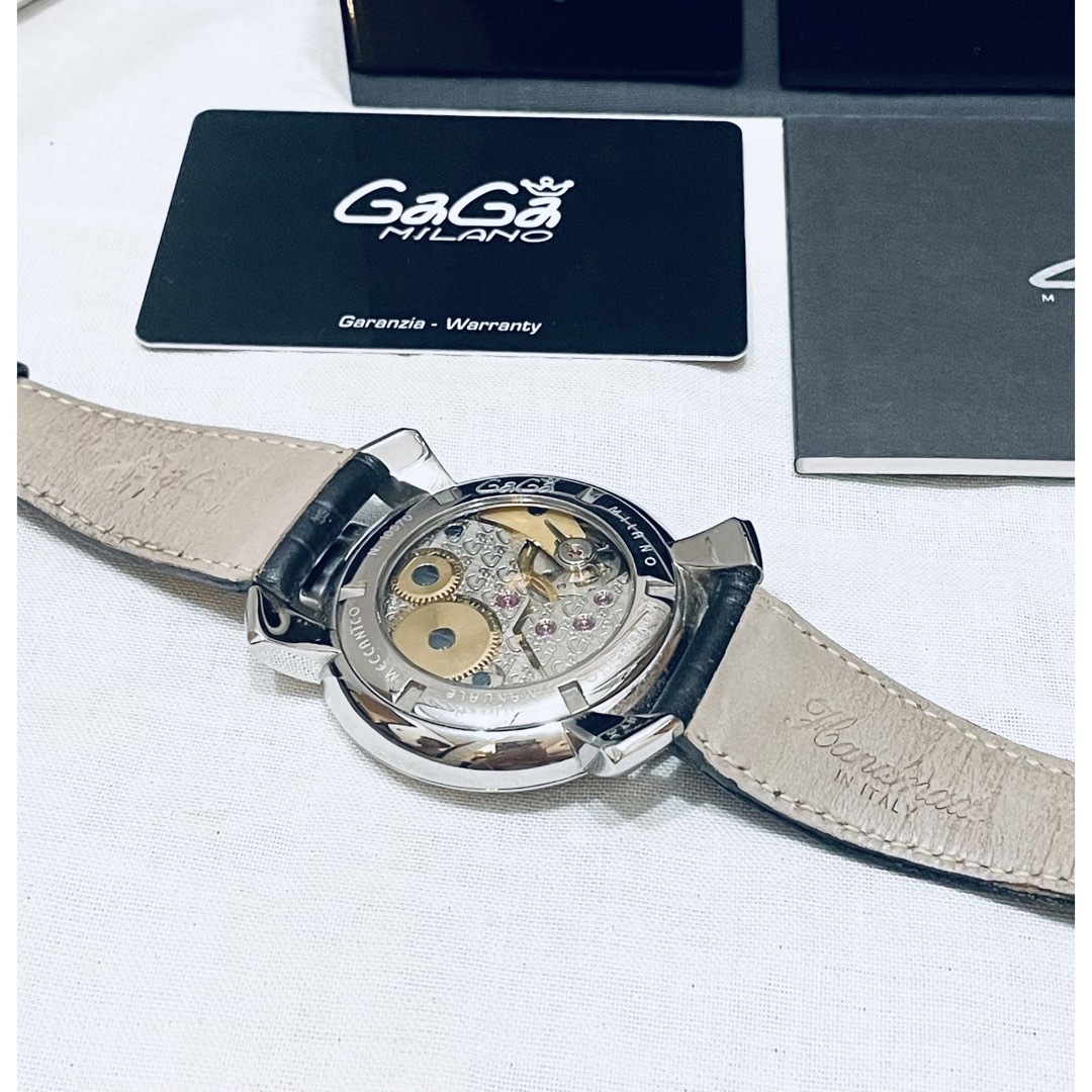 GaGa MILANO(ガガミラノ)の【値下げ！】GaGa MILANO マヌアーレ　48mm ブラック メンズの時計(腕時計(アナログ))の商品写真