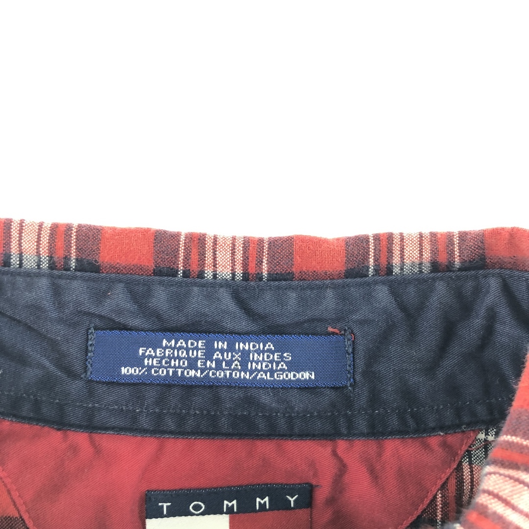 TOMMY HILFIGER(トミーヒルフィガー)の古着 90年代 トミーヒルフィガー TOMMY HILFIGER チェック柄 長袖 ボタンダウンチェックシャツ メンズXL ヴィンテージ /eaa373605 メンズのトップス(シャツ)の商品写真