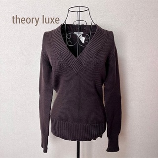 セオリーリュクス(Theory luxe)のtheory luxe セオリーリュクス　Ｖネック ローゲージウールニット(ニット/セーター)