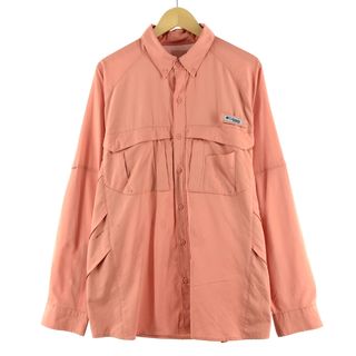 コロンビア(Columbia)の古着 コロンビア Columbia PFG ボタンダウン 長袖 フィッシングシャツ メンズXL /eaa374230(シャツ)