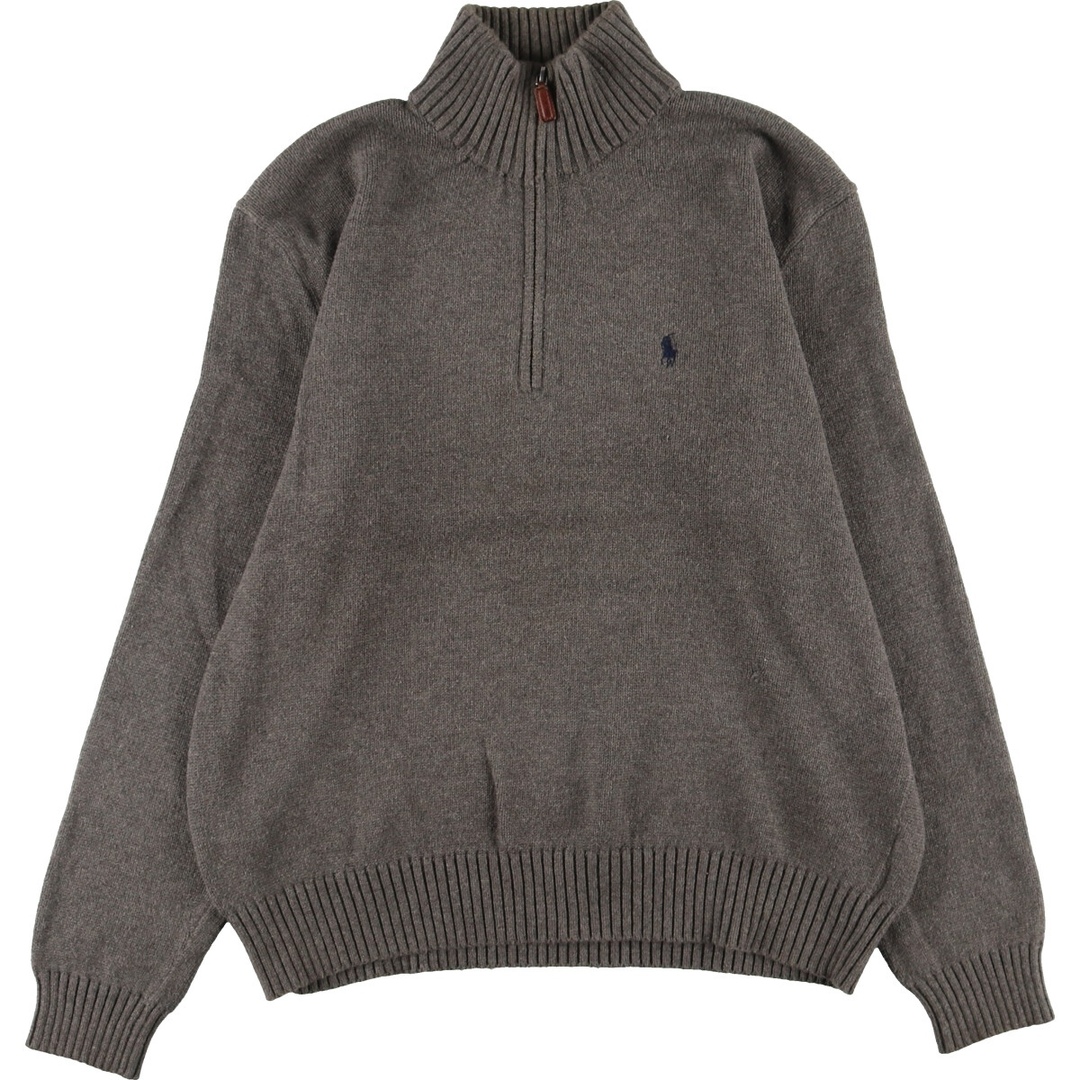 Ralph Lauren(ラルフローレン)の古着 ラルフローレン Ralph Lauren POLO by Ralph Lauren コットンニットハーフジップセーター メンズL /eaa342666 メンズのトップス(ニット/セーター)の商品写真