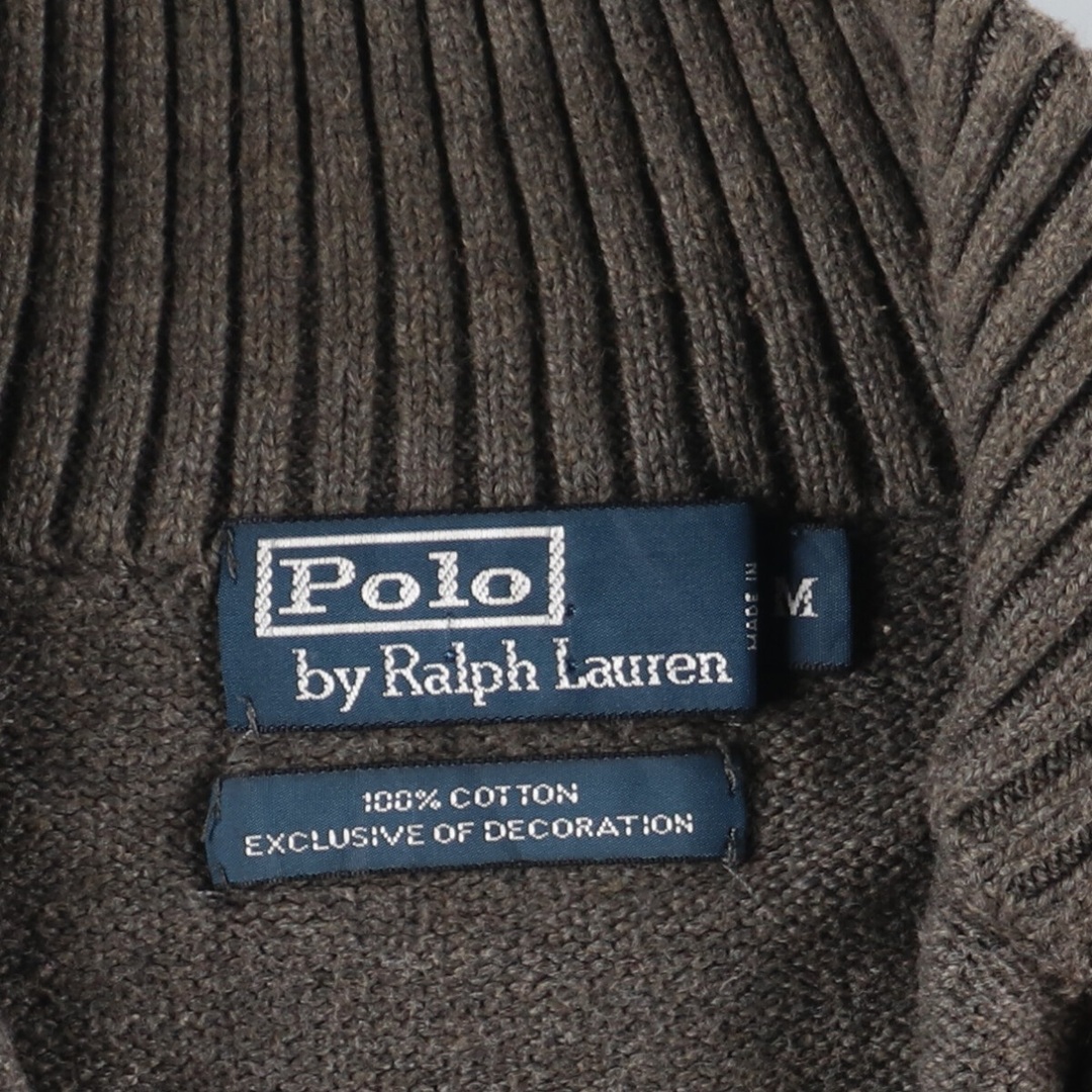 Ralph Lauren(ラルフローレン)の古着 ラルフローレン Ralph Lauren POLO by Ralph Lauren コットンニットハーフジップセーター メンズL /eaa342666 メンズのトップス(ニット/セーター)の商品写真