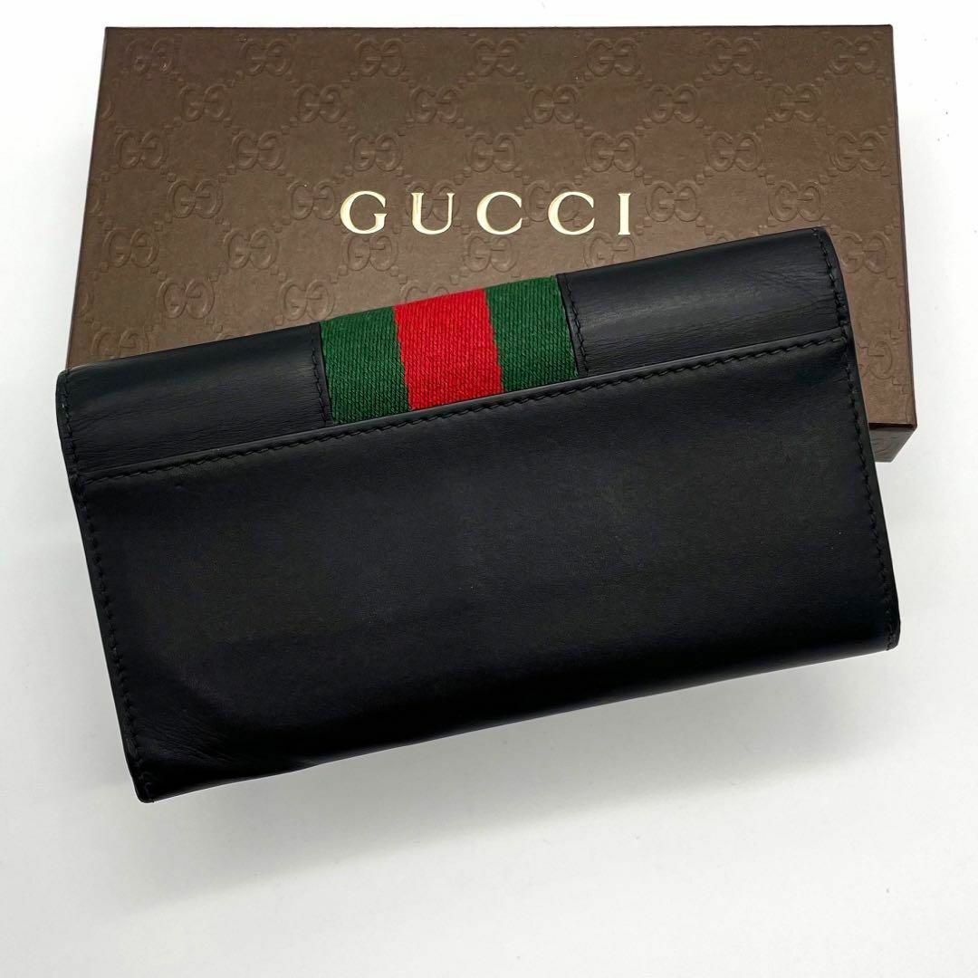 Gucci(グッチ)の極美品✨GUCCI グッチ　シェリーライン　シルヴィ　コンチネンタルウォレット レディースのファッション小物(財布)の商品写真