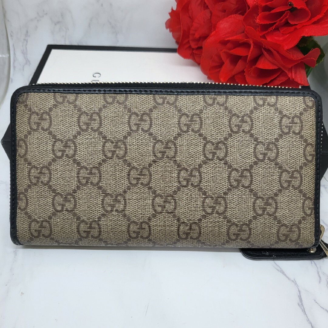 極美品】グッチ GUCCI GG スプリーム レザー 長財布-