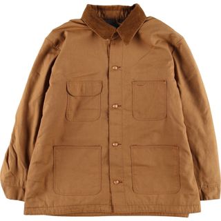 Wranglerカバーオールダックジャケット　ダークブラウン　メンズ2XL b