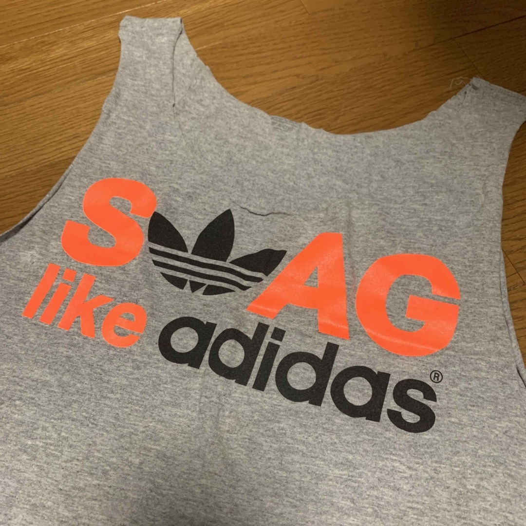 Originals（adidas）(オリジナルス)の② カスタム adidas タンク swag スワッグ ネオン ネオンカラー レディースのトップス(タンクトップ)の商品写真