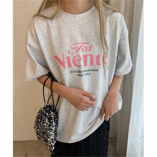 ウィゴー(WEGO)のWC NienteロゴビッグT 韓国 韓国ファッション(Tシャツ(半袖/袖なし))