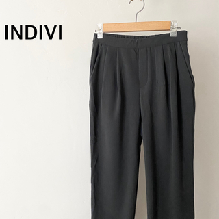 インディヴィ(INDIVI)のINDIVI インディヴィ　ゴムウエスト　パンツ　サイズ34(カジュアルパンツ)