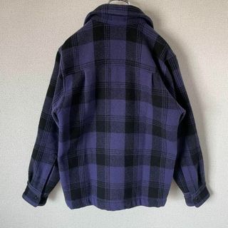 W)taps - 【人気パープル】WTAPSウールチェックブルゾン古着ブロック