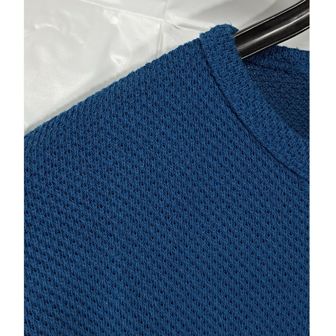 SHAREEF(シャリーフ)の未使用　SHAREEF　プルオーバー　ニットスウェット　ブルー メンズのトップス(ニット/セーター)の商品写真