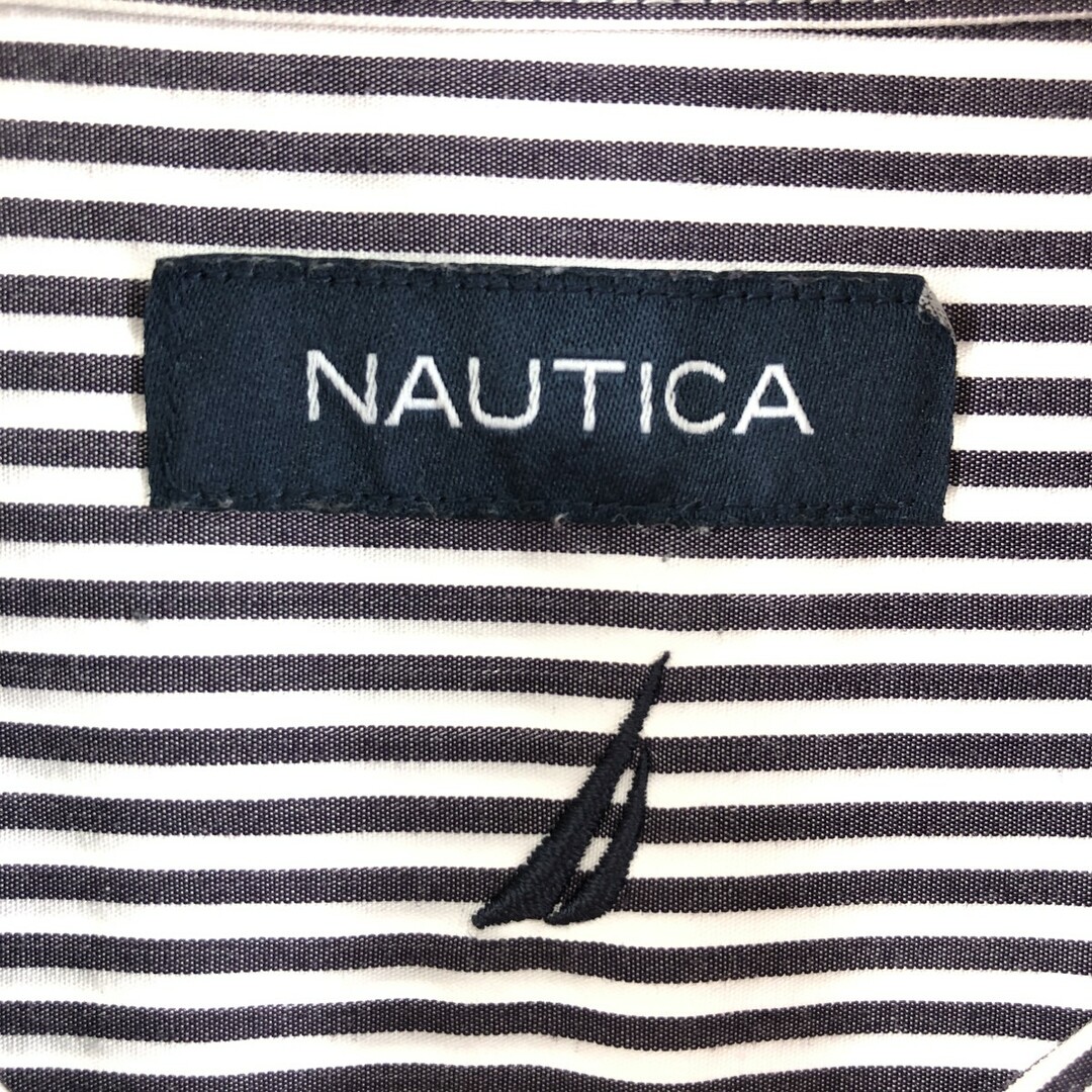 NAUTICA(ノーティカ)の古着 ノーティカ NAUTICA 長袖 ボタンダウンストライプシャツ メンズL /eaa373601 メンズのトップス(シャツ)の商品写真