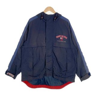 トミーヒルフィガー(TOMMY HILFIGER)の90's TOMMY HILFIGER トミーヒルフィガー ナイロン マウンテンパーカー USA 1996 ネイビー Size M(その他)