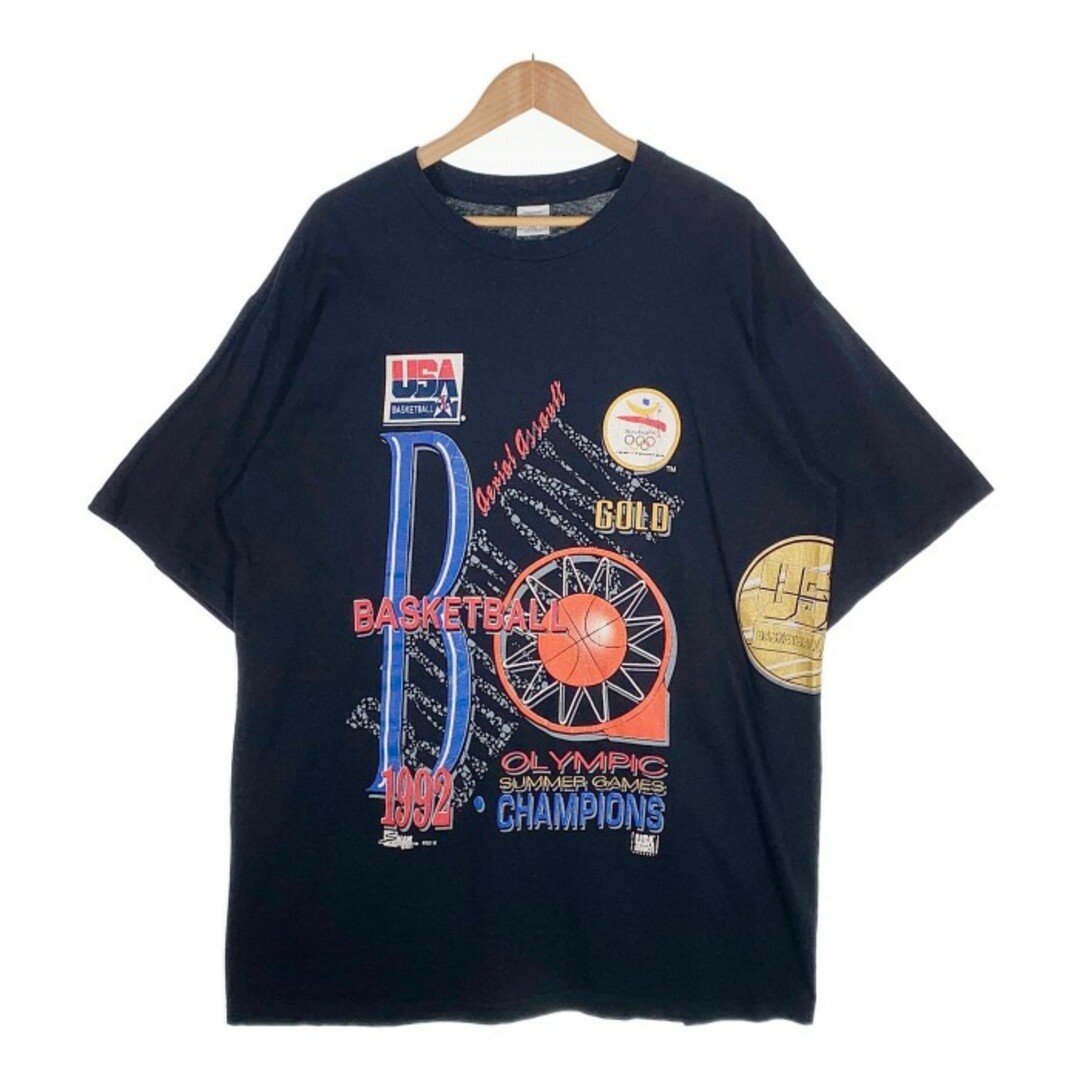 90's 1992 USA BASKETBALL バスケットボール ドリームチーム 両面プリント Tシャツ ホワイト SALEM Size XXL