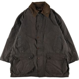 バーブァー(Barbour)の古着 90年代 バブアー Barbour BORDER ボーダー 旧3ワラント ワックスコットン オイルドジャケット 英国製 C46 メンズXL ヴィンテージ /eaa343648(その他)