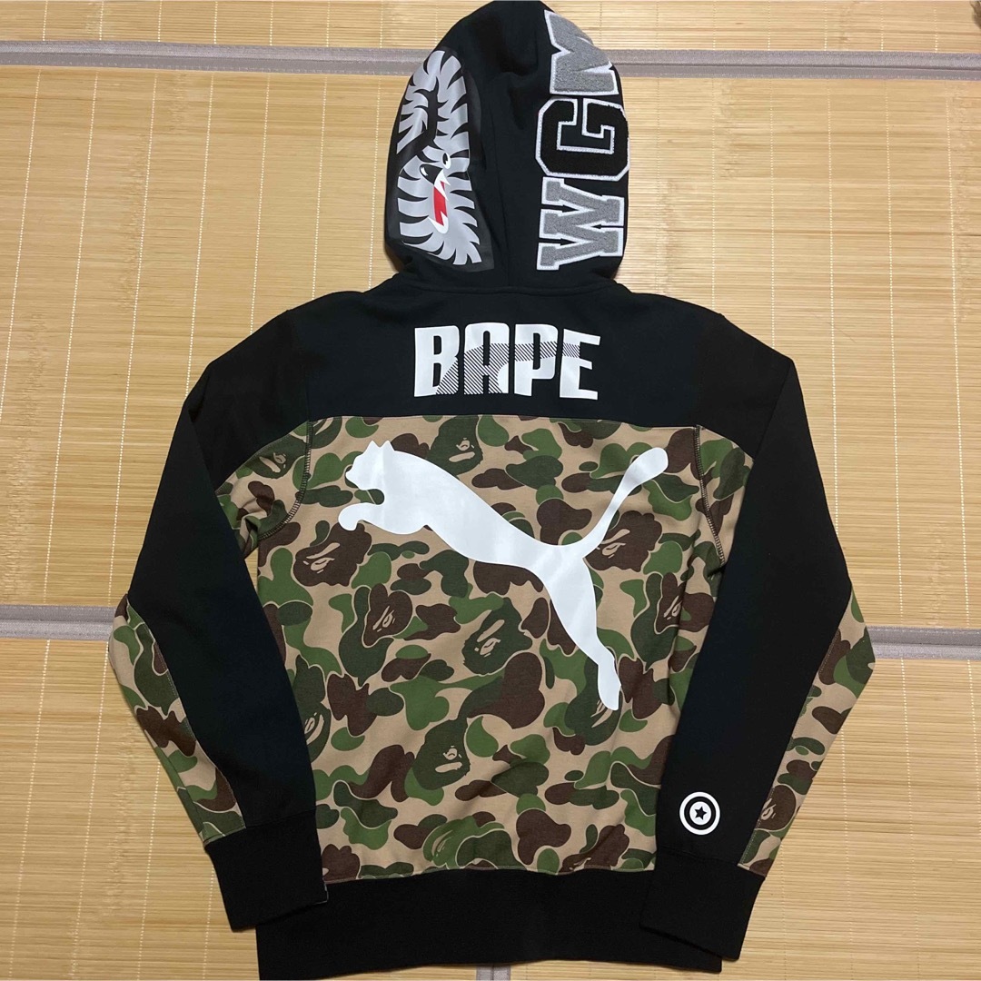 A BATHING APE - APE BAPE KAWS PUMA シャークパーカー パーカー camo ...