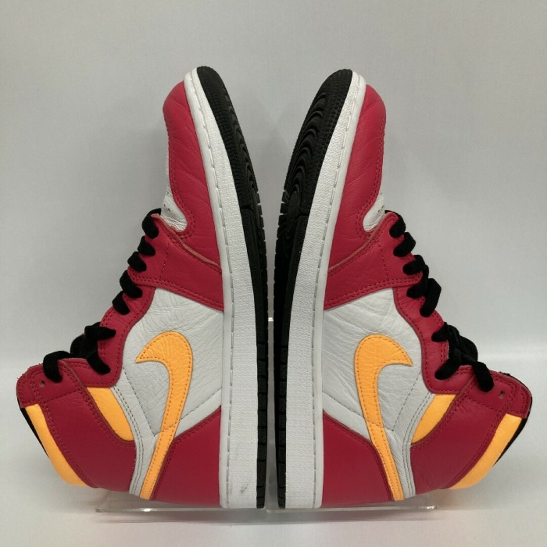 ★NIKE ナイキ AIR JORDAN 1 LIGHT FUSION RED エアジョーダン1 スニーカー 555088-603 ライトフュージョンレッド size28cm 4