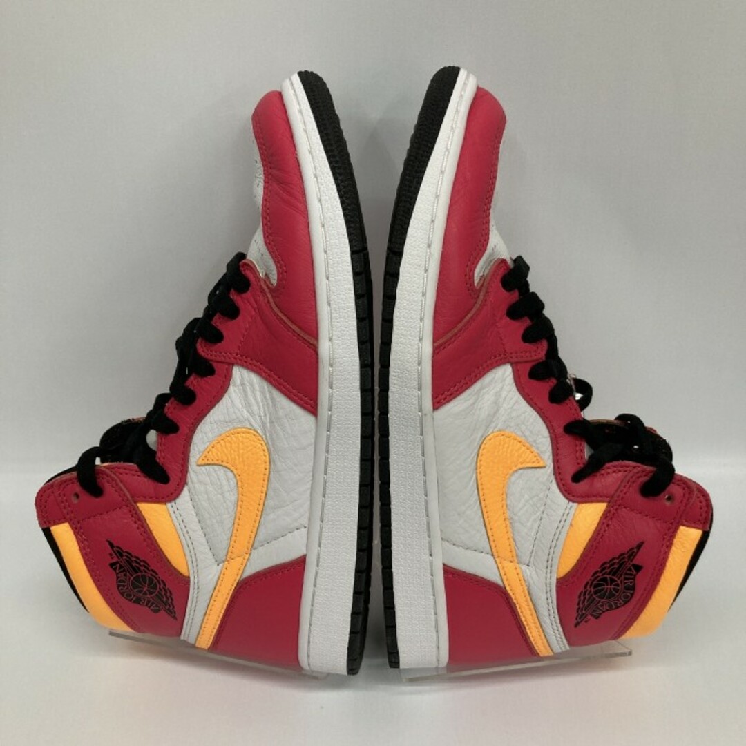 ★NIKE ナイキ AIR JORDAN 1 LIGHT FUSION RED エアジョーダン1 スニーカー 555088-603 ライトフュージョンレッド size28cm 5