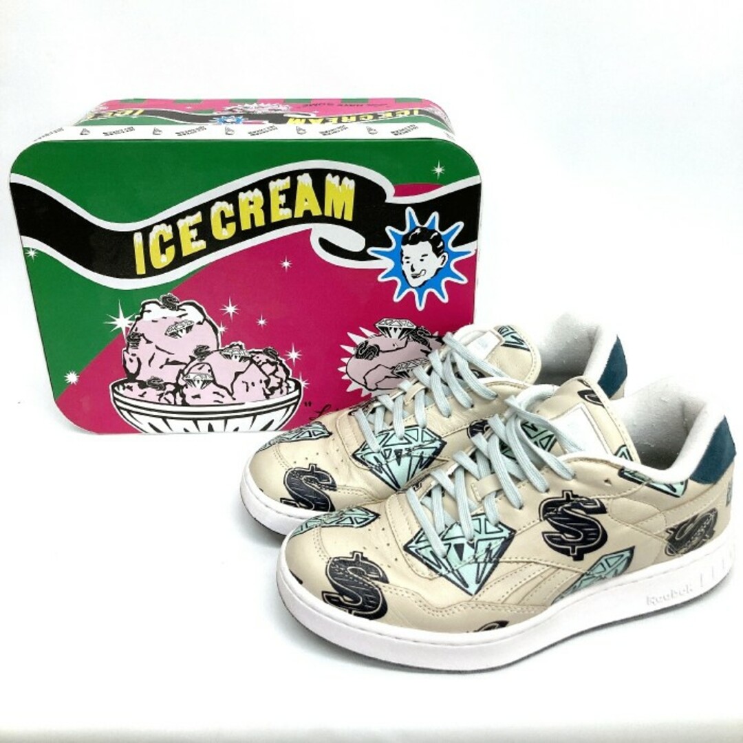 ★Reebok リーボック BBC ICE Cream Diamond Dollar アイスクリーム ダイアモンドダラー BB4000MU スニーカー グレージュ系 size27cm