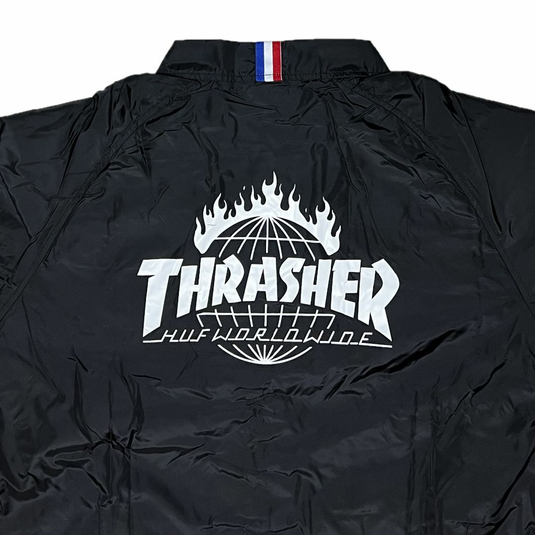 【コラボ】HUF×THRASHER コーチジャケット М