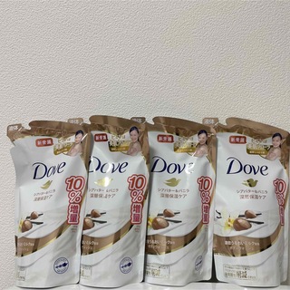 ダヴ(Dove（Unilever）)のDave  シアバター＆バニラ　ボディーソープ　4袋　10%増量(ボディソープ/石鹸)