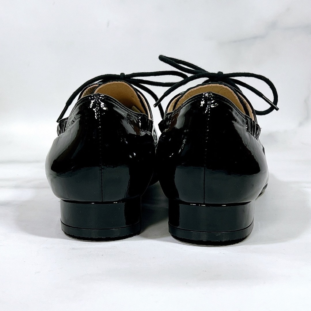 EIZO(エイゾー)の【新品未使用】EIZO グリッター エナメル オックスフォードシューズ黒23.0 レディースの靴/シューズ(ローファー/革靴)の商品写真