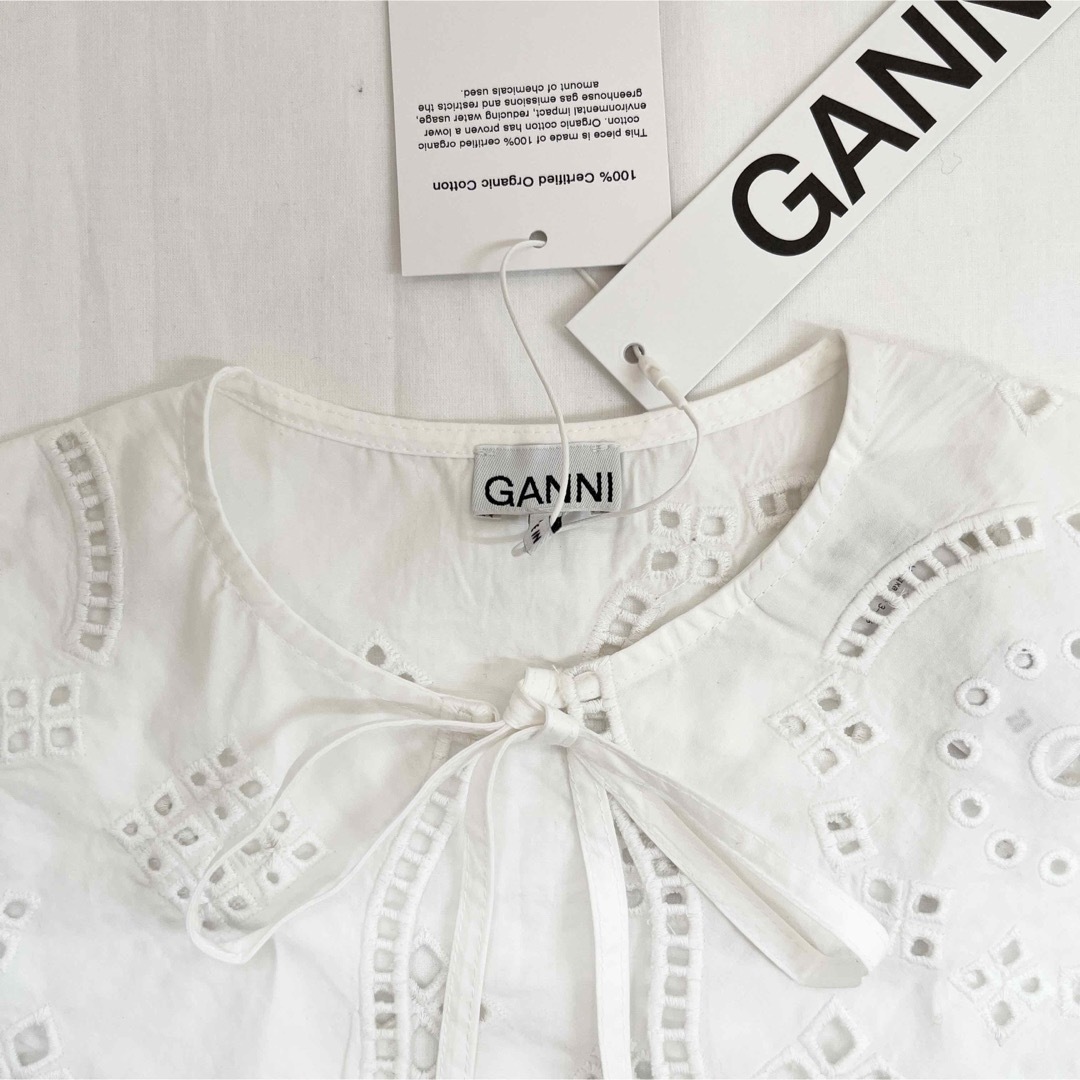GANNI ガニー つけ襟 ホワイト 新品・定番GANNI ガニー 付け襟