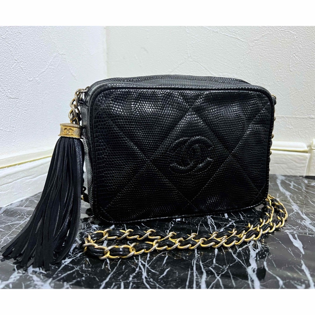 CHANEL シャネル【美品】ビンテージ フリンジ チェーンショルダーバッグ