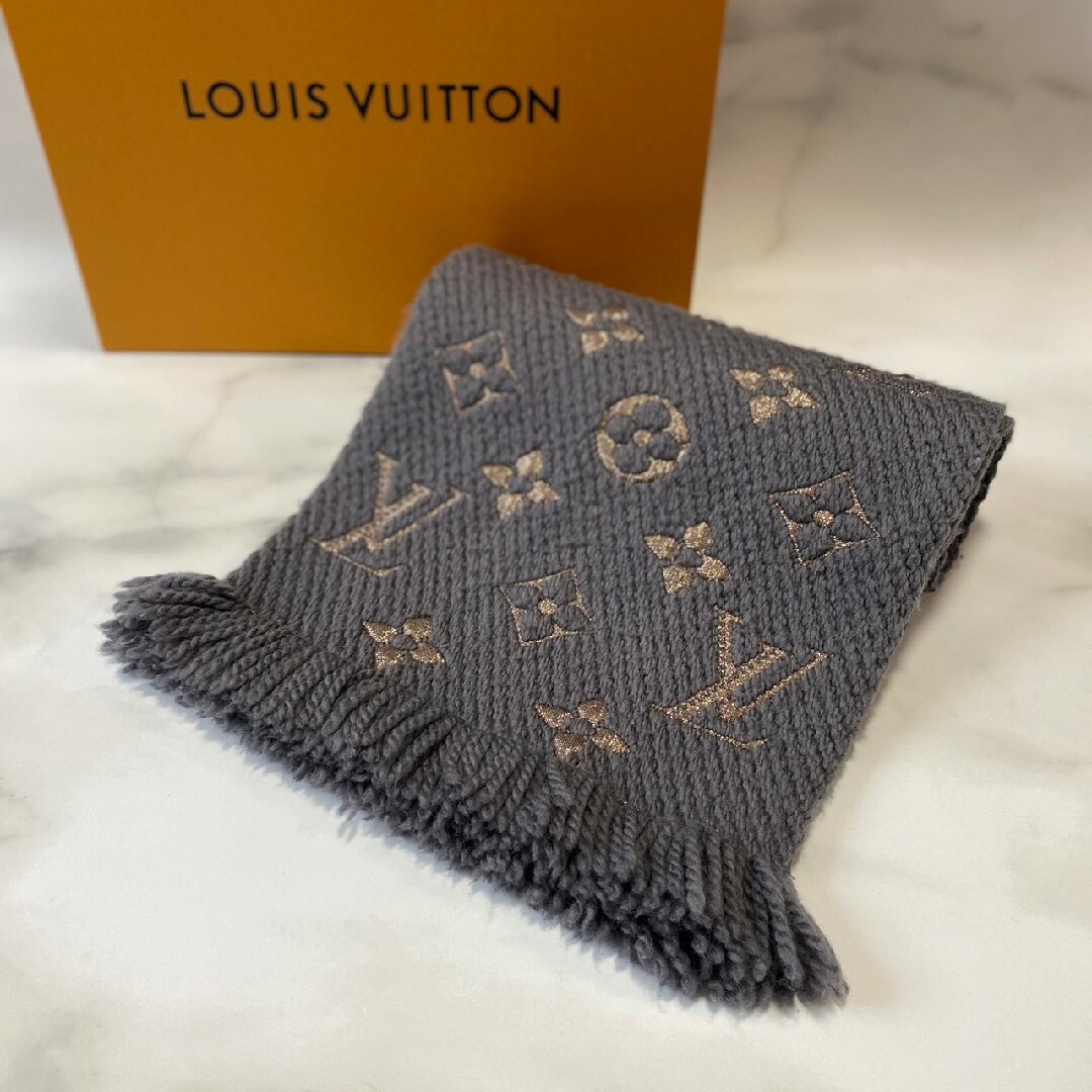 LOUIS VUITTON ルイヴィトン マフラー エシャルプ ロゴマニア