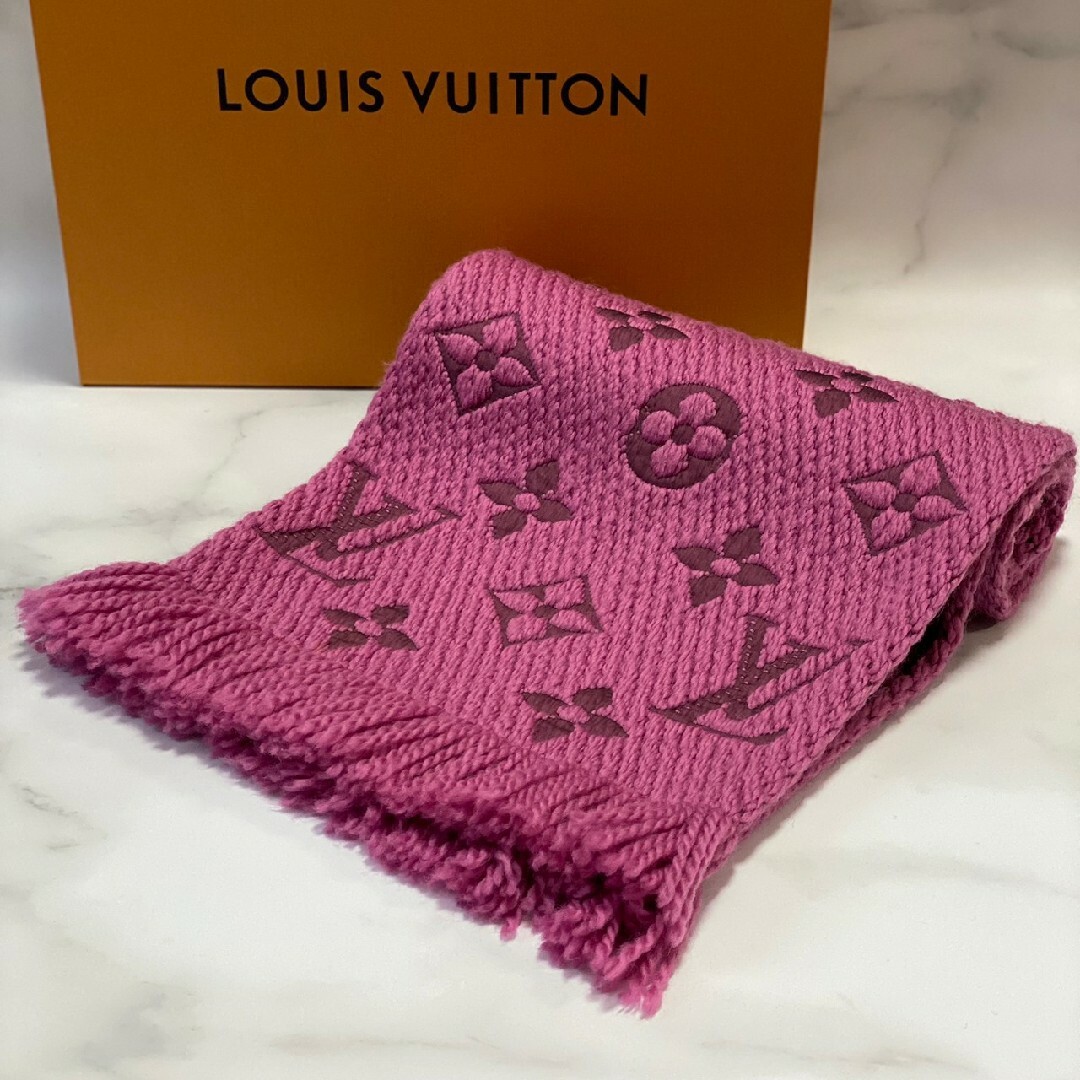 LOUIS VUITTON - LOUIS VUITTON ルイヴィトン マフラー エシャルプロゴ ...