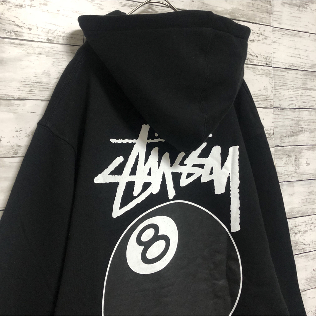 stussy パーカー　ブラック