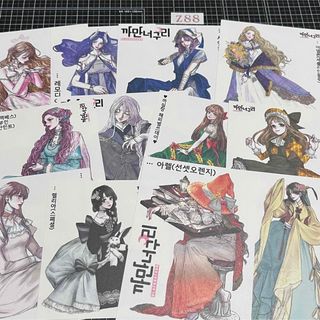 【海外ステッカーZ88】黒いたぬき様　女の子　人物ステッカー　魔女　ハロウィン(印刷物)