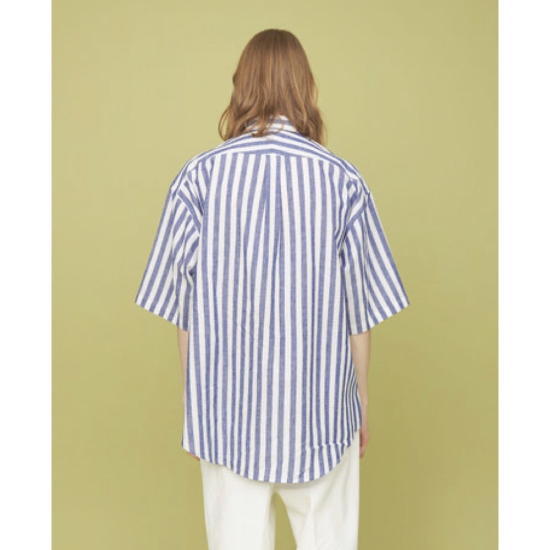 UNITED ARROWS(ユナイテッドアローズ)のCITEN シテン　コットンリネン ストライプ ビッグシャツ　M 新品　オーバー メンズのトップス(シャツ)の商品写真