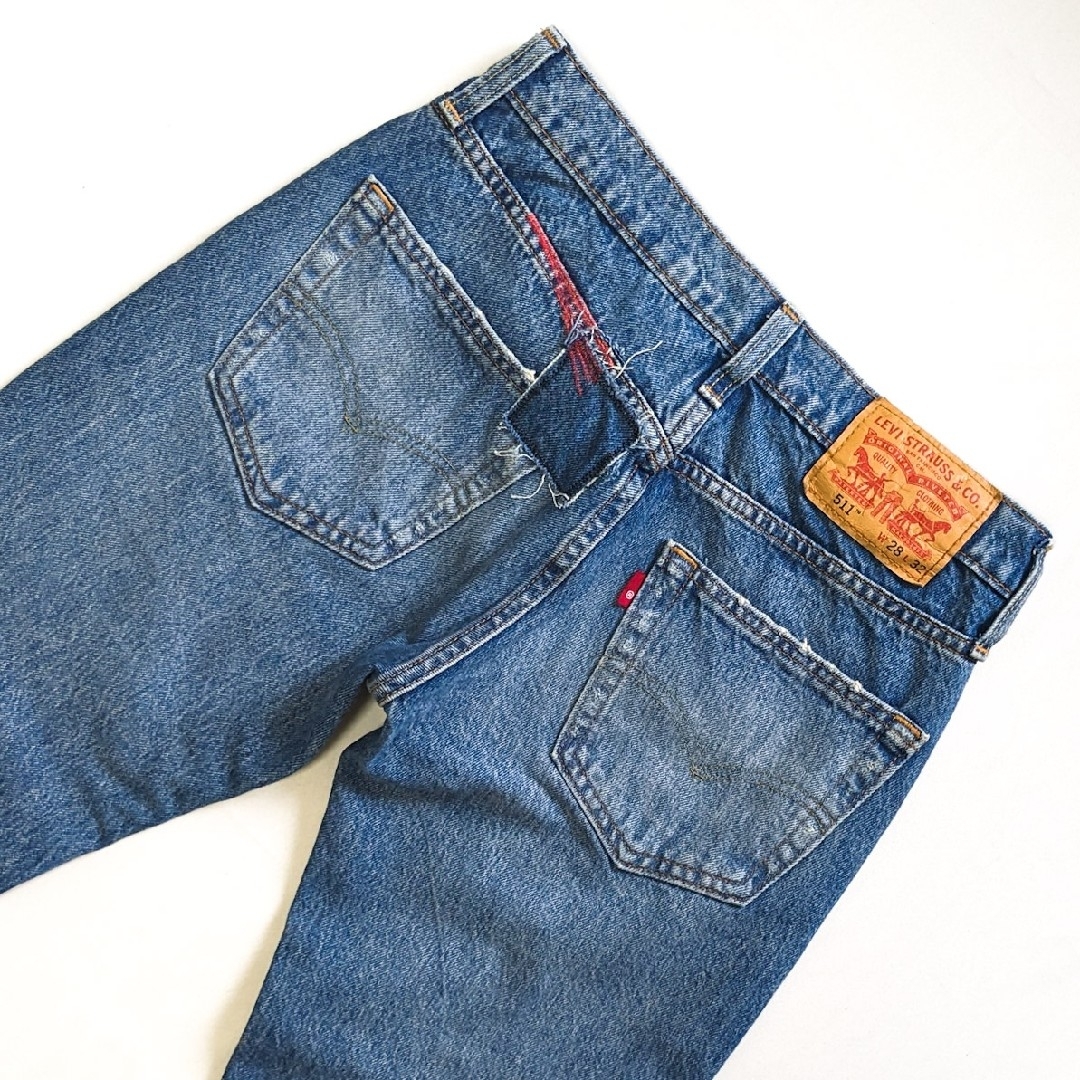 Levi's(リーバイス)のlevis levi's リーバイス 511 リペア加工 デニム ジーンズ メンズのパンツ(デニム/ジーンズ)の商品写真