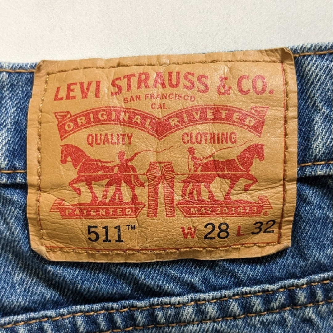 Levi's(リーバイス)のlevis levi's リーバイス 511 リペア加工 デニム ジーンズ メンズのパンツ(デニム/ジーンズ)の商品写真