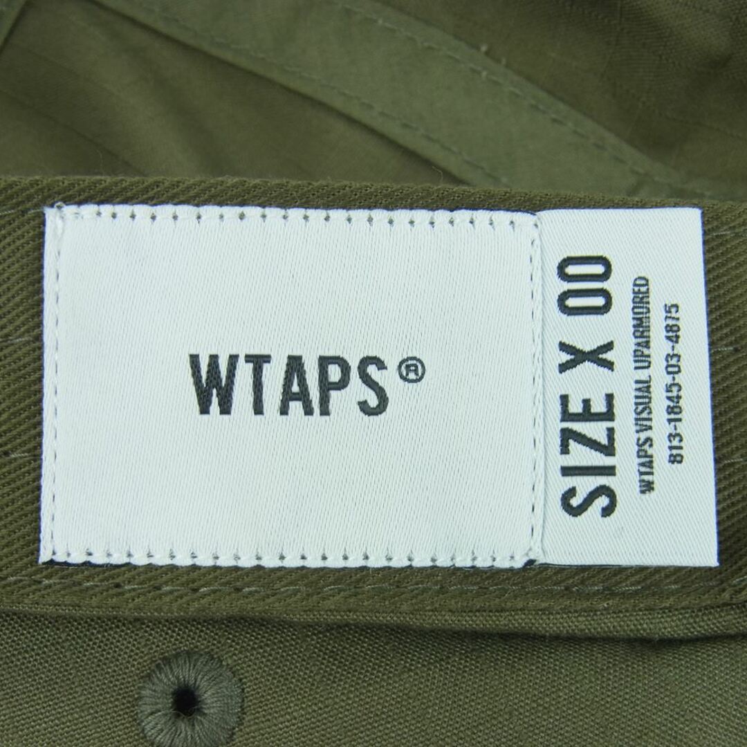 WTAPS ダブルタップス 23SS 231HCDT-HT01S T-5 CAP リップストップ キャップ コットン 日本製 カーキ系 00【極上美品】 4