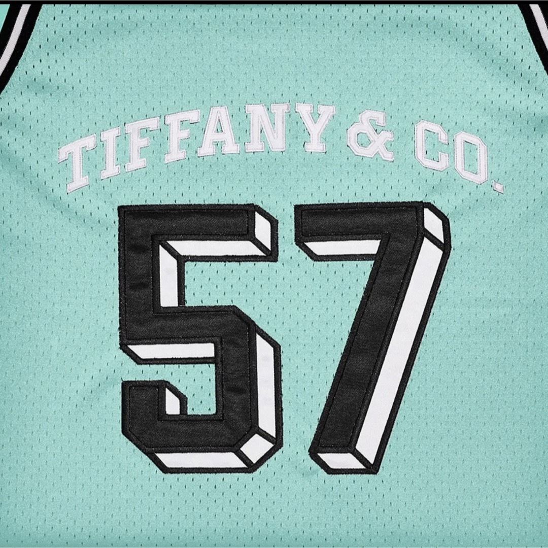 ティファニー x NBA x ミッチェル & ネス ジャージ ティファニーブルー メンズのトップス(Tシャツ/カットソー(半袖/袖なし))の商品写真