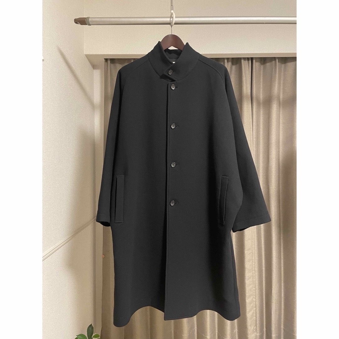 soumo over coat 02 ブラック - ステンカラーコート