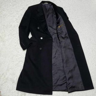 LANVIN ランバン カシミア混 ブラックフォーマル ロングコート M