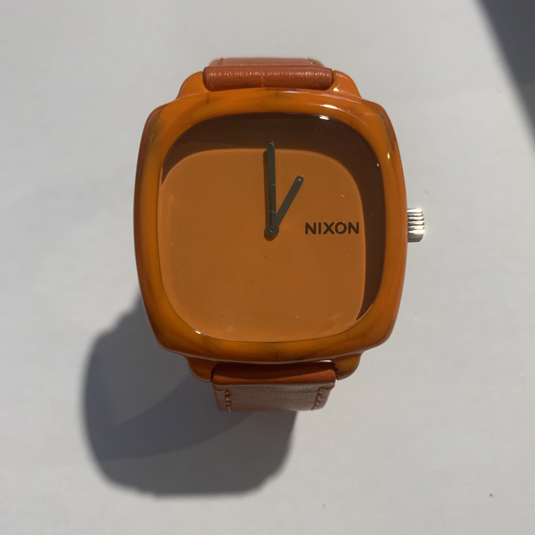 【美品】Nixon ニクソン オレンジ 時計 メンズ