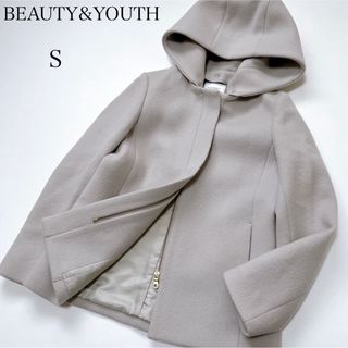 ビューティアンドユースユナイテッドアローズ(BEAUTY&YOUTH UNITED ARROWS)のビューティーアンドユース　ウール　2way  フードショートコート(ノーカラージャケット)