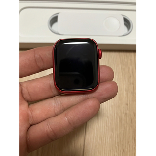 アップルウォッチ(Apple Watch)のAppleWatch series8GPSモデル41mm product red(腕時計(デジタル))
